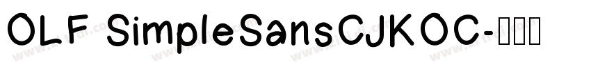 OLF SimpleSansCJKOC字体转换